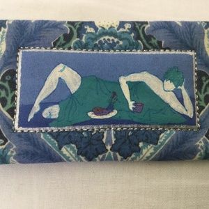 Handmade 'Reclining Lady' cloth pin